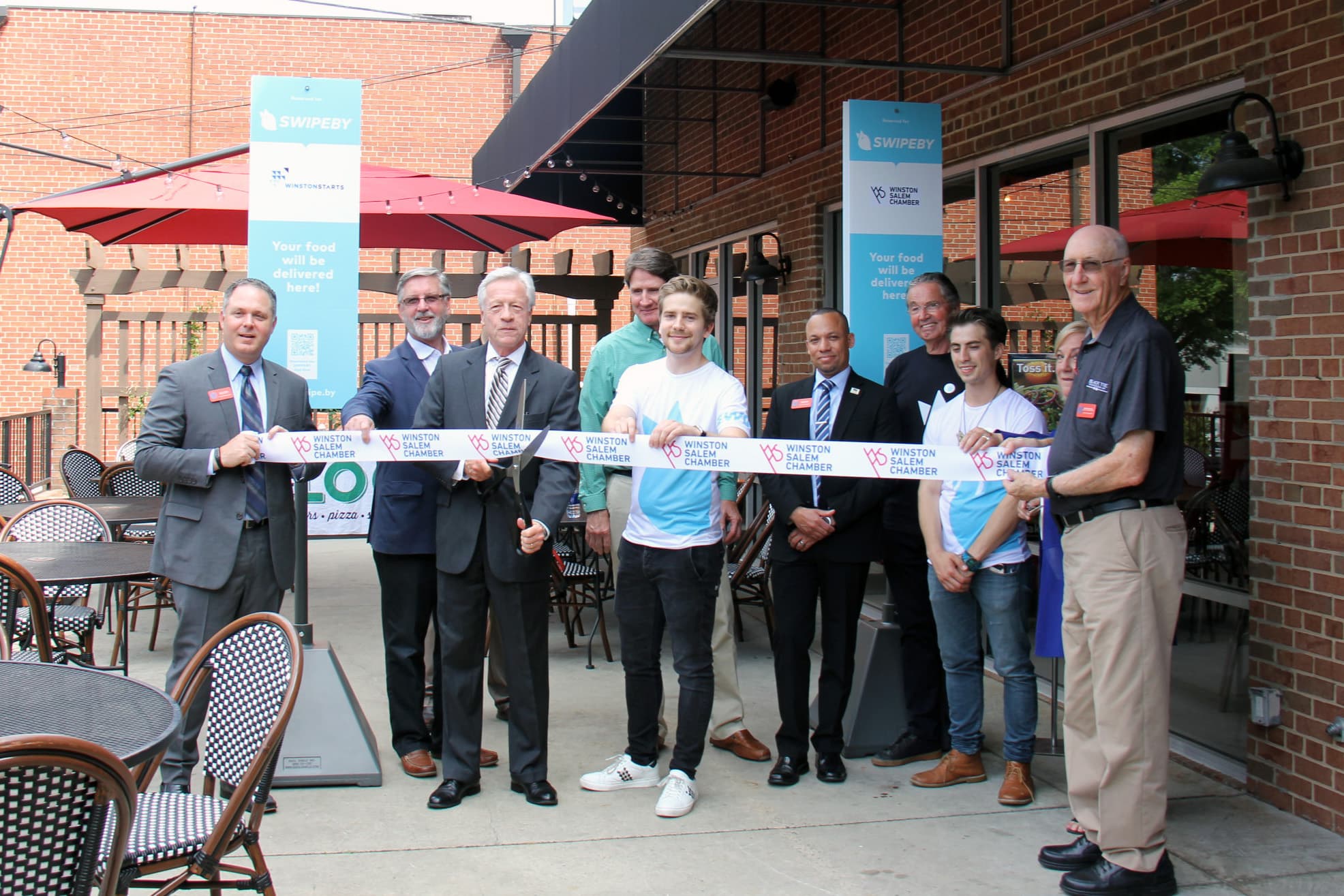 Ribbon cutting with Winston-Salem mayor